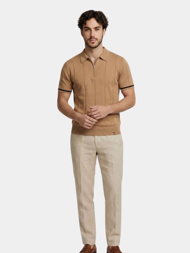 Royal Zip Polo – Cross & Crown