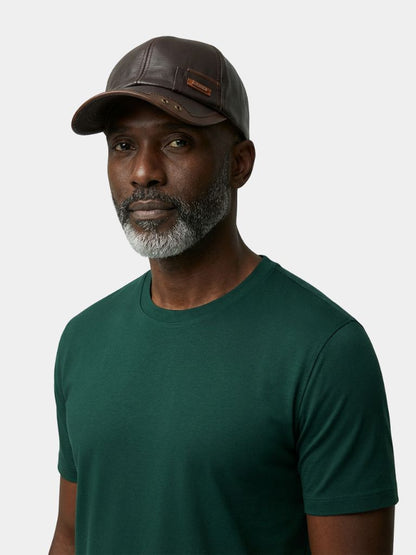 Rustic Crown Leather Cap  - Cross & Crown