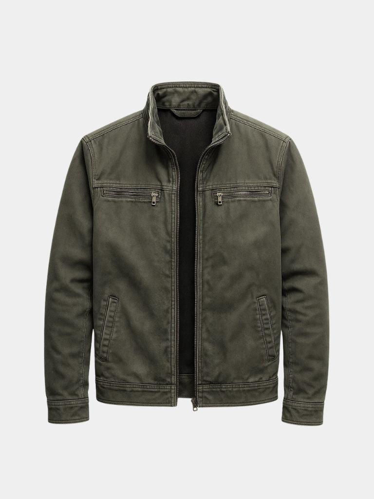 Valmont Vintage Olive Field Jacket - Cross & Crown