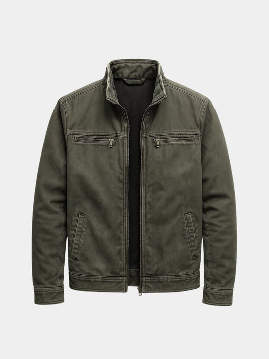 Valmont Vintage Olive Field Jacket - Cross & Crown