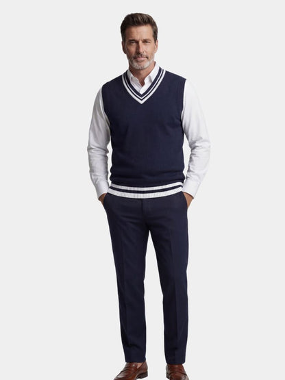 Old Money Essential Knit Vest - Cross & Crown