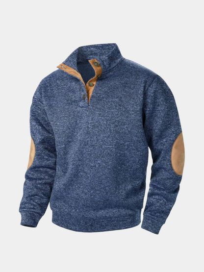 Lucien Heritage Elbow High Collar Pullover - Cross & Crown