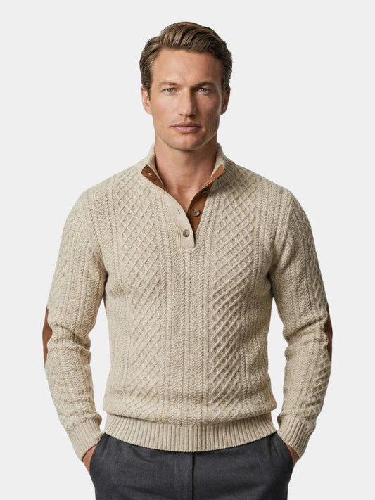 Classic High Collar Pullover - Cross & Crown
