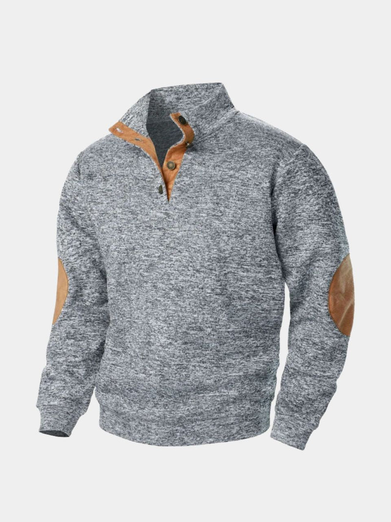 Lucien Heritage Elbow High Collar Pullover - Cross & Crown
