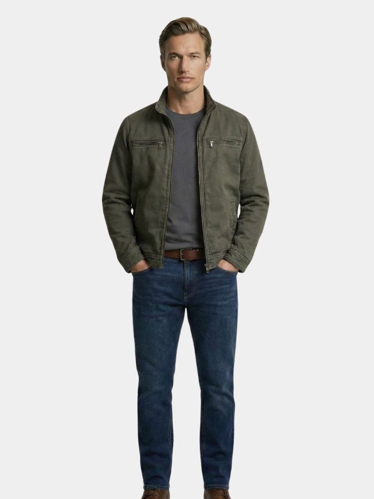 Valmont Vintage Olive Field Jacket - Cross & Crown