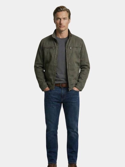 Valmont Vintage Olive Field Jacket - Cross & Crown