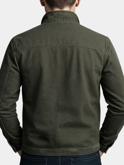 Valmont Vintage Olive Field Jacket - Cross & Crown