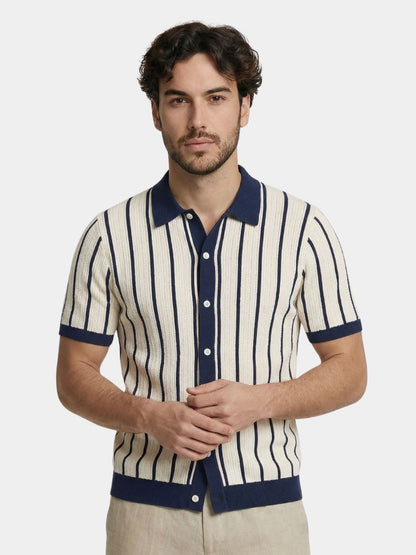 Atlantic Frame Knit Polo – Cross & Crown