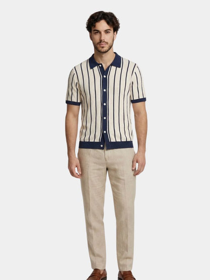 Atlantic Frame Knit Polo – Cross & Crown