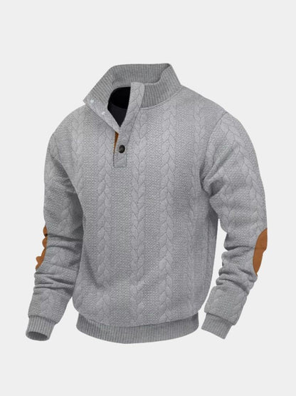 Timberline Long Collar Knit Sweater - Cross & Crown