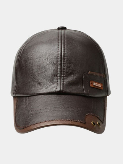 Rustic Crown Leather Cap  - Cross & Crown
