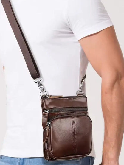 Crossbody Leather Shoulder Bag - Cross & Crown