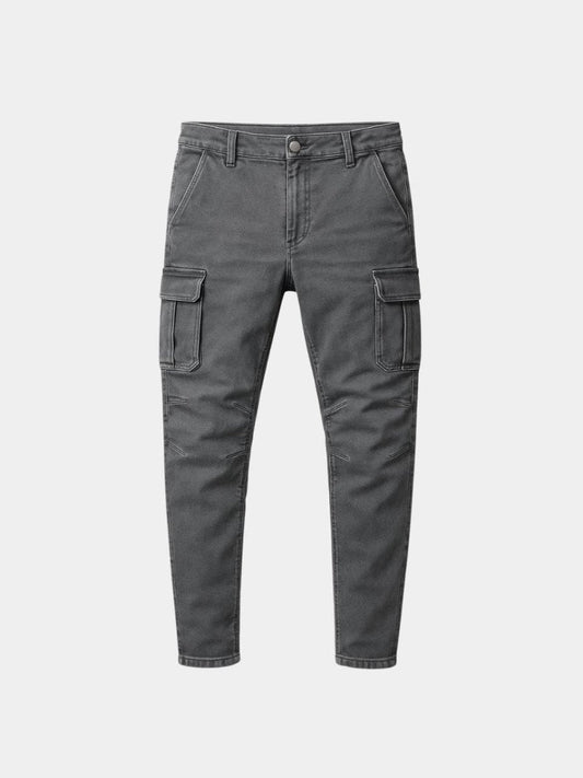 Denim Jeans Cargo Trousers - Cross & Crown