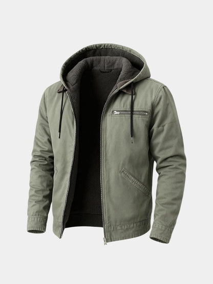 Essential Hooded Work Jacket - Cross & Crown