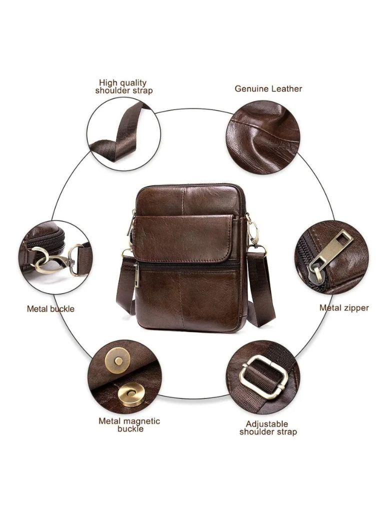 Essential Leather Shoulder Bag - Cross & Crown
