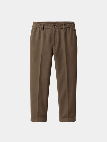 Essential Stretchy Straight Trousers - Cross & Crown