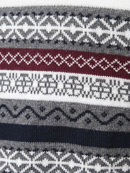 Half Zip Knit Pullover Sweater - Cross & Crown