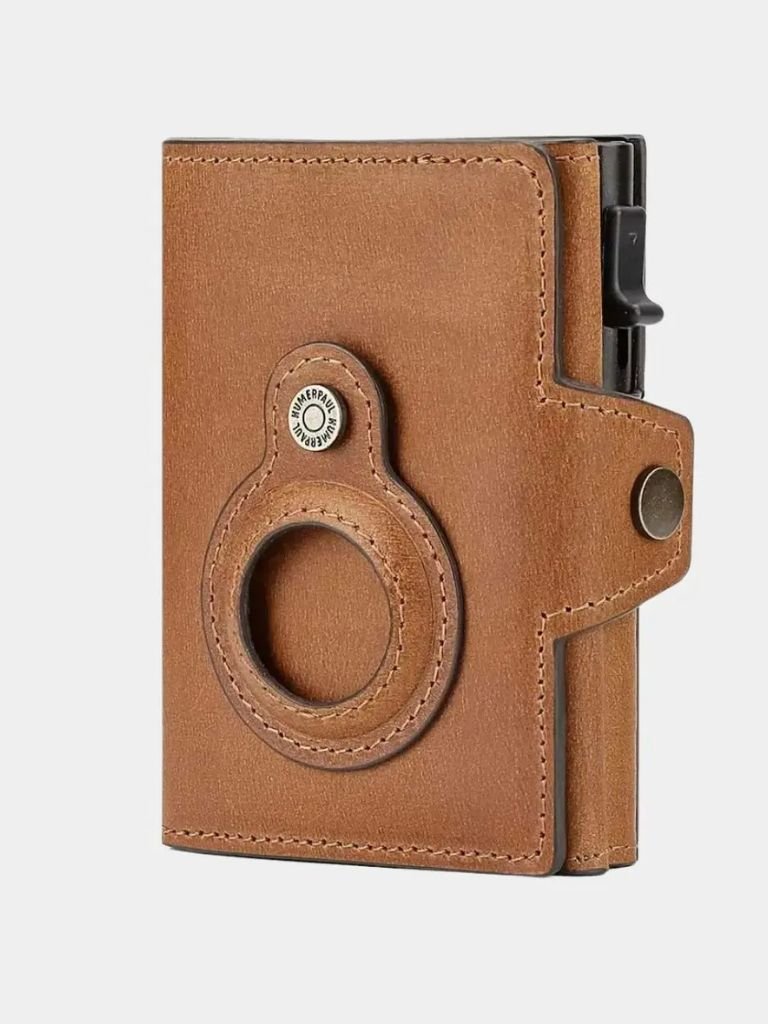 Leather Magnet Wallet Anti-Scam - Cross & Crown