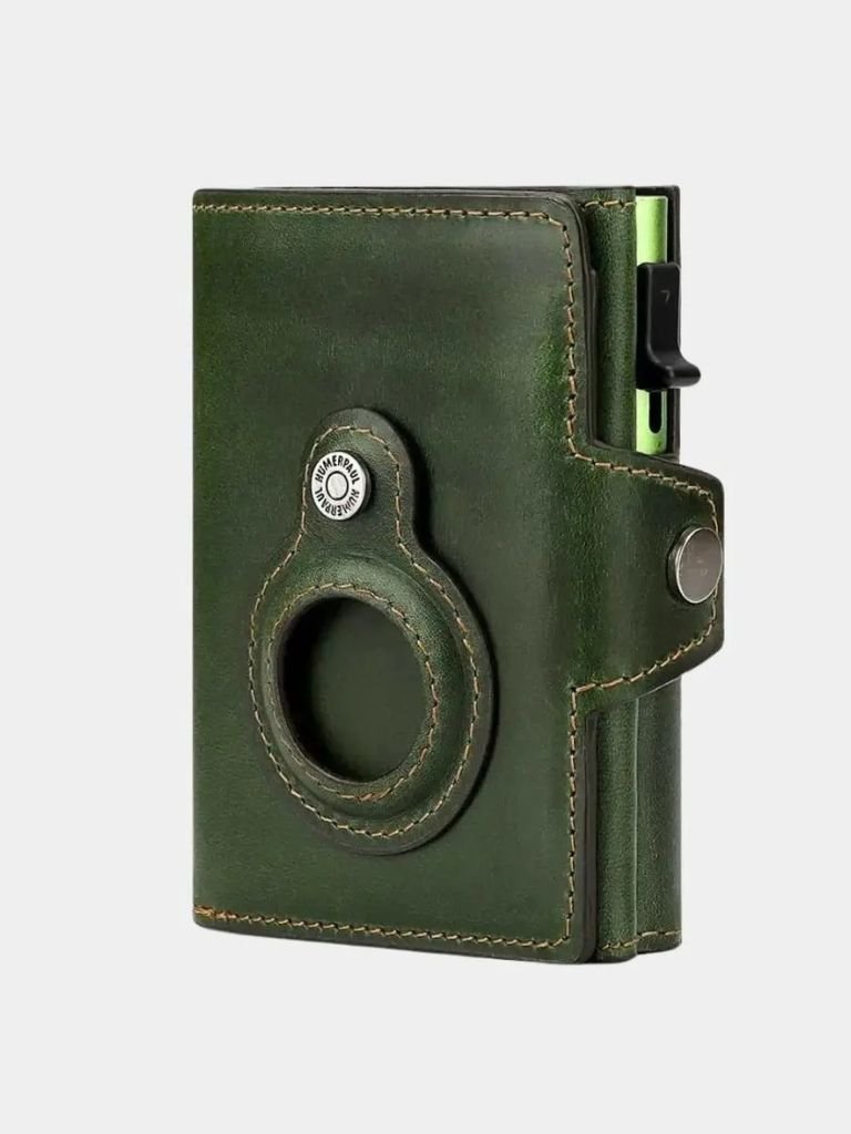 Leather Magnet Wallet Anti-Scam - Cross & Crown