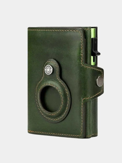 Leather Magnet Wallet Anti-Scam - Cross & Crown