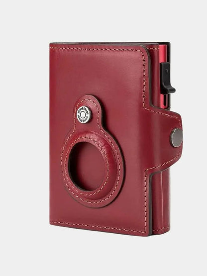 Leather Magnet Wallet Anti-Scam - Cross & Crown