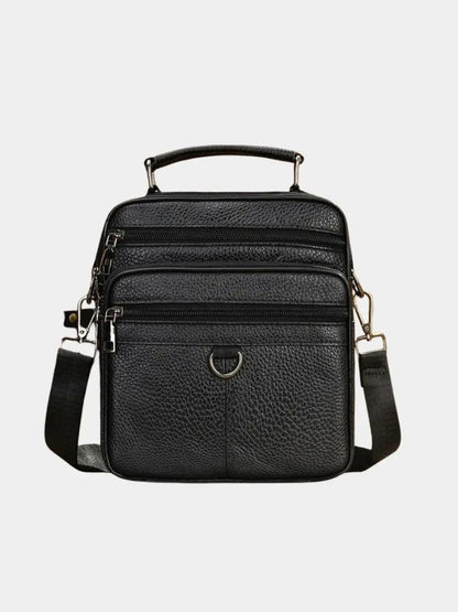 Leather Men's Shoulder Bag - Cross & Crown