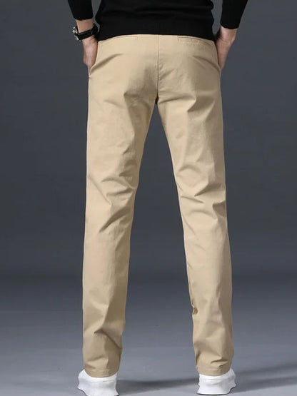 Minimalist Straight Trousers - Cross & Crown