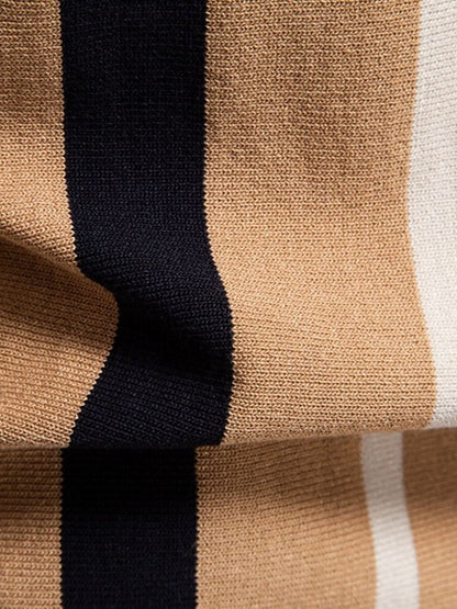 Retro Stripe Polo – Cross & Crown