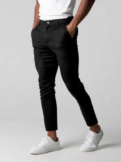 Stretchy Slim Trousers - Cross & Crown