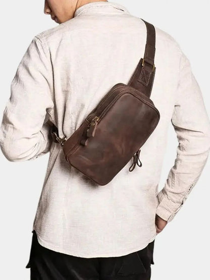 The Vanguard Leather Bag - Cross & Crown