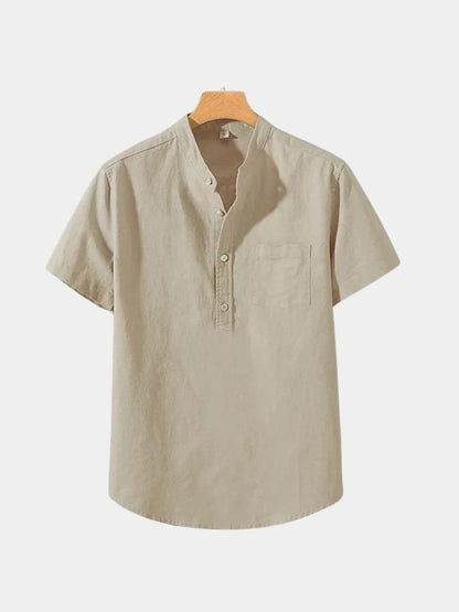 White Wellspring Linen T-Shirt – Cross & Crown