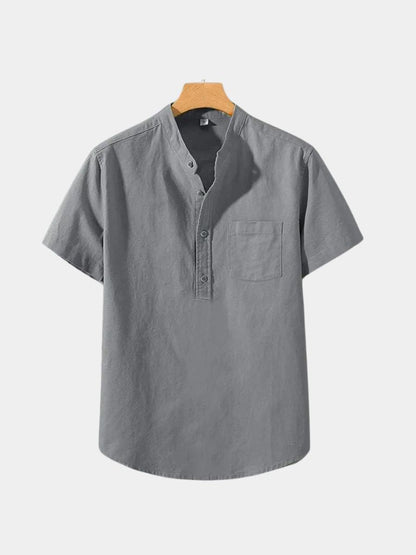 White Wellspring Linen T-Shirt – Cross & Crown