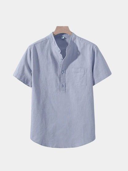 White Wellspring Linen T-Shirt – Cross & Crown
