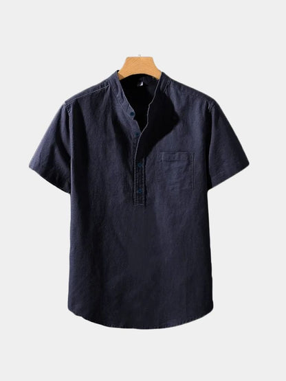 White Wellspring Linen T-Shirt – Cross & Crown