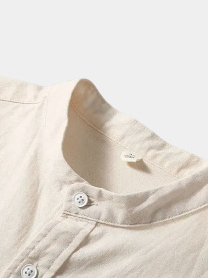 White Wellspring Linen T-Shirt – Cross & Crown